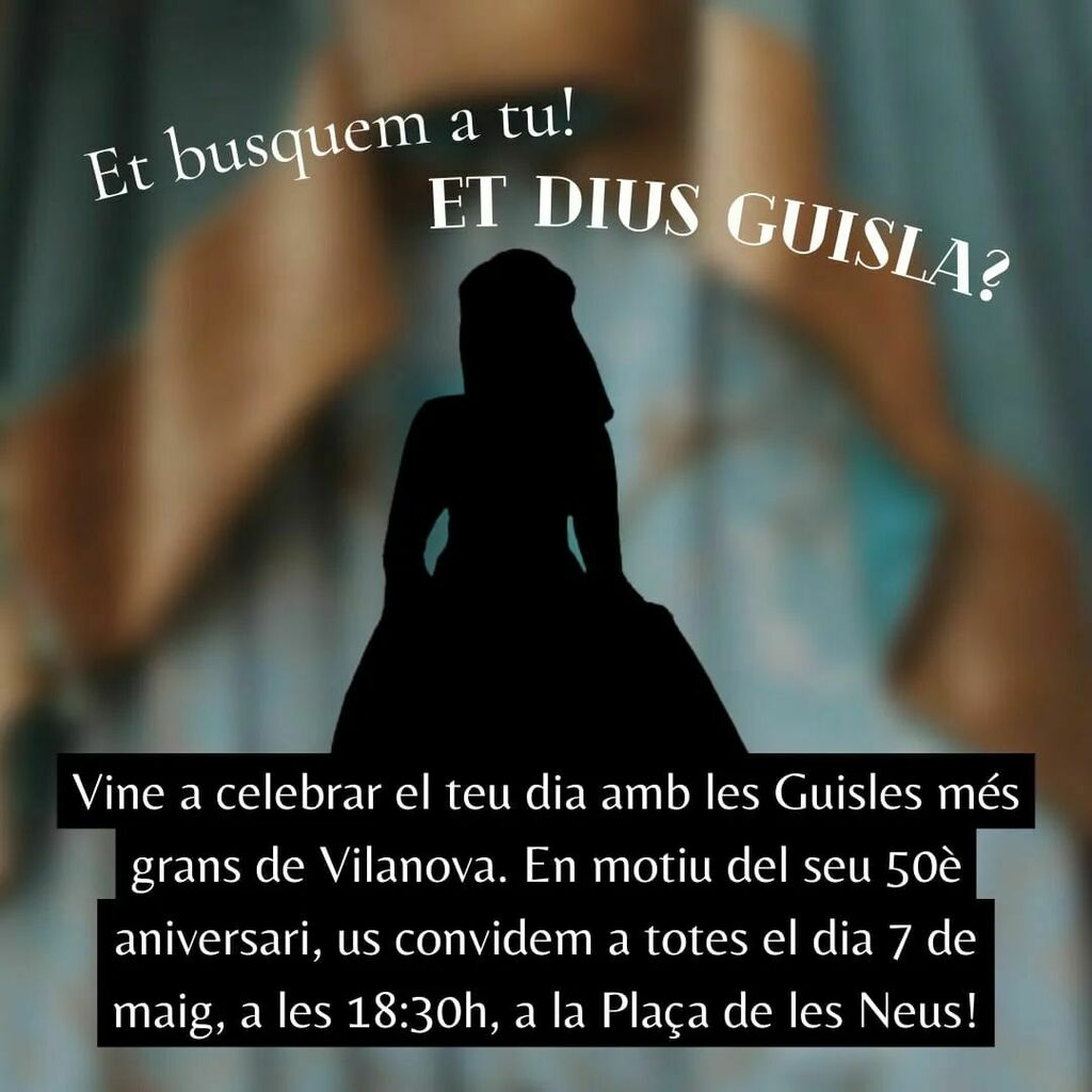 gegantsvng's tweet photo. Atenció! Et dius Guisla? Aquest any celebren el 50 aniversari de la geganta #guisla i volem fer una foto el proper 7 de maig. Acompanya'ns i et donarem un petit obsequi. Confirma la te va assistència abans del 3 de maig! Feu difusió! #gegants #ladansada2022 #etdiusguisla https://t.co/uQu3x0O5XB