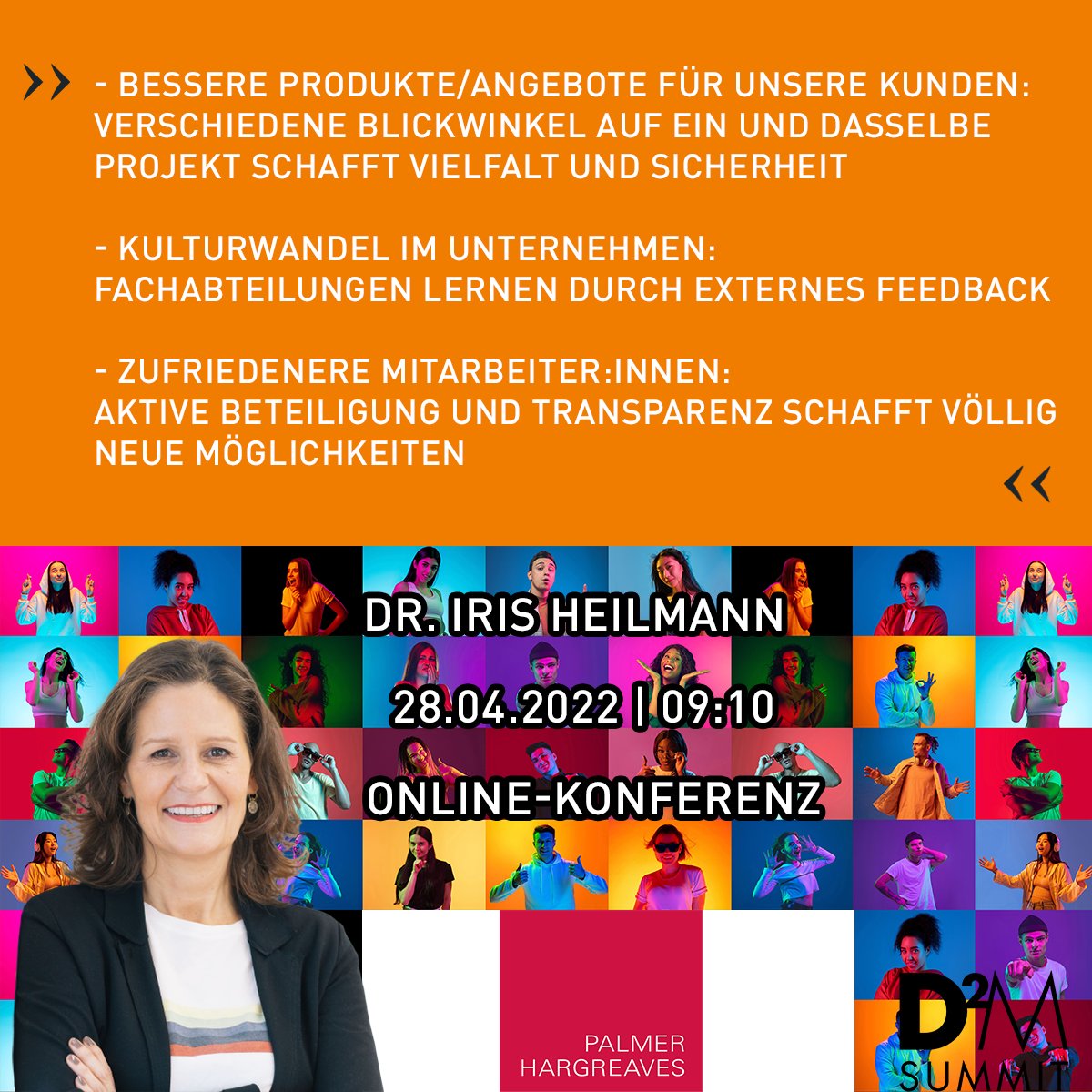d2msummit's tweet photo. Learnings von @irisheilmann zu Ihrer Keynote #d2m22 zu Transparenz, Vertrauen, Persönlichkeit: CEO-Kommunikation auf LinkedIn https://t.co/m5yUPaGUGl