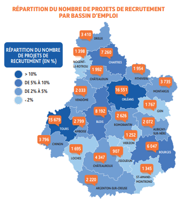 FTravail_CVL's tweet photo. [#BMO2022]
34,6% des projets de #recrutement se concentrent dans les bassins d’#Orléans et #Tours. Viennent ensuite Blois, Chartres et Bourges (respectivement 8,8%, 7,8% et 6,5%). Retrouvez l'intégralité de l'enquête BMO👉https://t.co/9QoyGjqLib
#OnEstLàPourVous https://t.co/1KruhGCn86