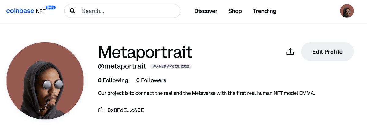 Metaportrait's tweet image. コインベースNFTのベータ版にアカウント作れました。
随分前に申請して、
Welcome to the club
gm! You’ve been selected to participate in the invite-only beta release of Coinbase NFT!
こういうメールが届きました！やったー。
@Coinbase_NFT
nft.coinbase.com/@metaportrait