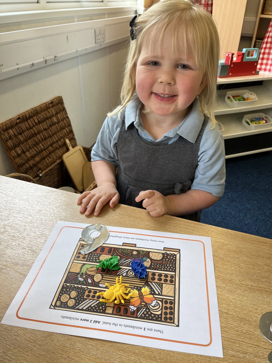 SGSReception's tweet image. #SGSReception have been exploring adding more in maths this week! #SGSPrep @WhiteRoseMaths