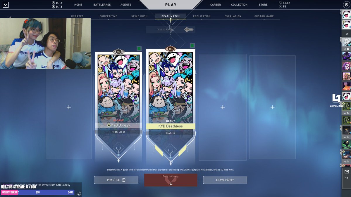 DeathlessXD's tweet photo. scrims got cancelled, so duoing with @Notdopeyy this new patch come watch! also @nukella_ 's here too xD

we're rocking that @levelone_gg jerseys SHEESH

https://t.co/ut95vTMgaX https://t.co/sJf5CkA9Jd