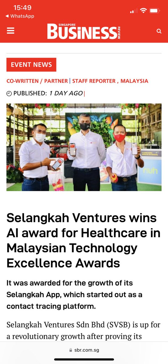 iestatiptra's tweet photo. Brilliant achievement for Selgate and one of its subsidiaries and super app Selangkah. Here’s to many more achievements to come insyallah.  @selgategroup @Selangkah_my https://t.co/5pVlJQxW6q