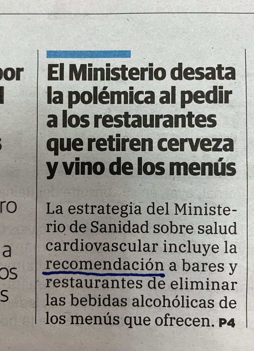 ¡Anda! Pero si dice claramente “recomendación” y no “prohibición” y así consta en el documento del Ministerio de Sanidad acordado con las CCAA desde el minuto uno. ¿Qué polémica?
