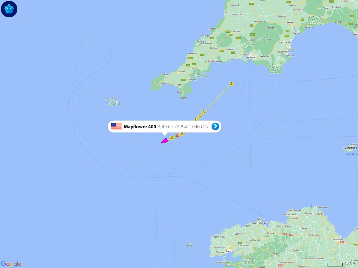 YvesVS's tweet photo. @AI_Mayflower @marine_ai1 @IBM #BonVoyage ! #mayflower #mas400 #autonumousship https://t.co/l8CCX156co