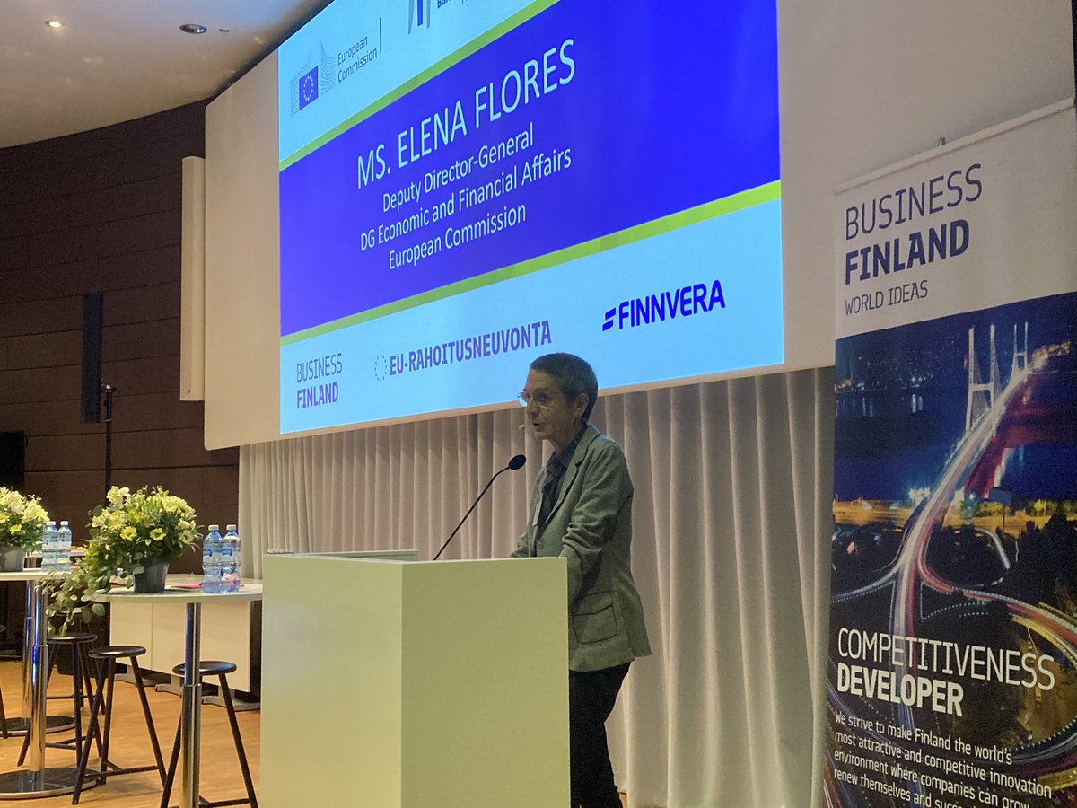 The opening remarks were given by Mika Lintilä, the Minister of Economic Affairs of Finland, Werner Hoyer, the President of the European Investment Bank, and Elena Flores, Deputy Director-General of DG Economic and Financial Affairs, European Commission.