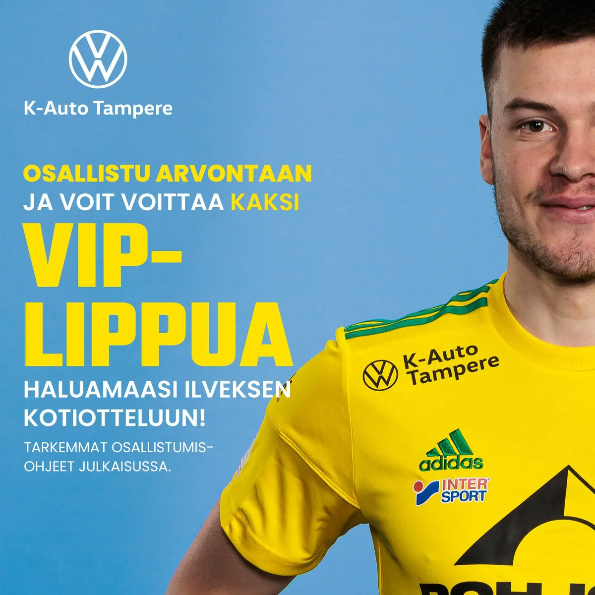 ilvesfootball's tweet photo. 🟡 ARVONTA! 🟢

Käy katsomassa ohjeet Instagram-tililtä ilvesedustus ja osallistu huikeaan VIP-lippujen arvontaan 🔥

#ilves #keltavihreä #kauto #tampere #volkswagen https://t.co/5VqeoYGhFx