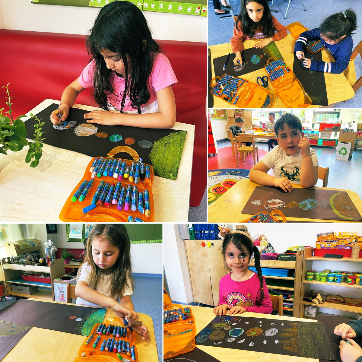 Victori40350105's tweet photo. Solar system: We learnt about the solar system & planets.we talked about the characteristics of each planet, what’s the closest planet to the sun? #interestingtopic #crafts😍 @mduranoznacar @svmbyrktr @aysebilgin37 @BkOmerli https://t.co/24nMVlEjc2