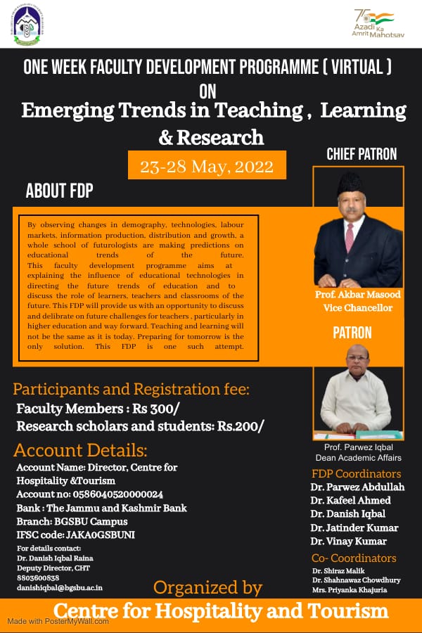 bgsbuofficial's tweet image. #Facultydevelopmentprogramme