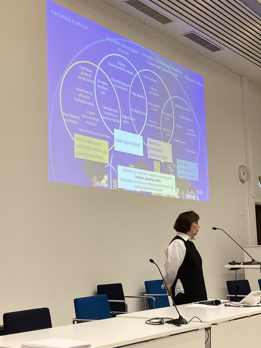 Tänään Turussa <a href="/TAITurku/">Turun ammatti-instituutti</a> isännöi Sote-alan oppilaitosten verkostopäivää. Kuntaliiton näkökulmia avaa ansiokkaasti  <a href="/KallioMaarit/">Maarit Kallio-Savela</a> #soteala #verkosto #muuttuvatoimintaympäristö