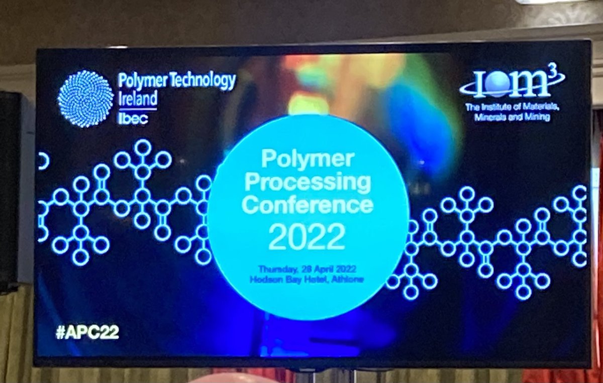 CaitMordan's tweet photo. Fantastic to be at this in-person conference today which will cover topics including #advancedmanufacturing #sustainability #competitiveness of the #polymer sector in Ireland! https://t.co/T0uEHjQCma