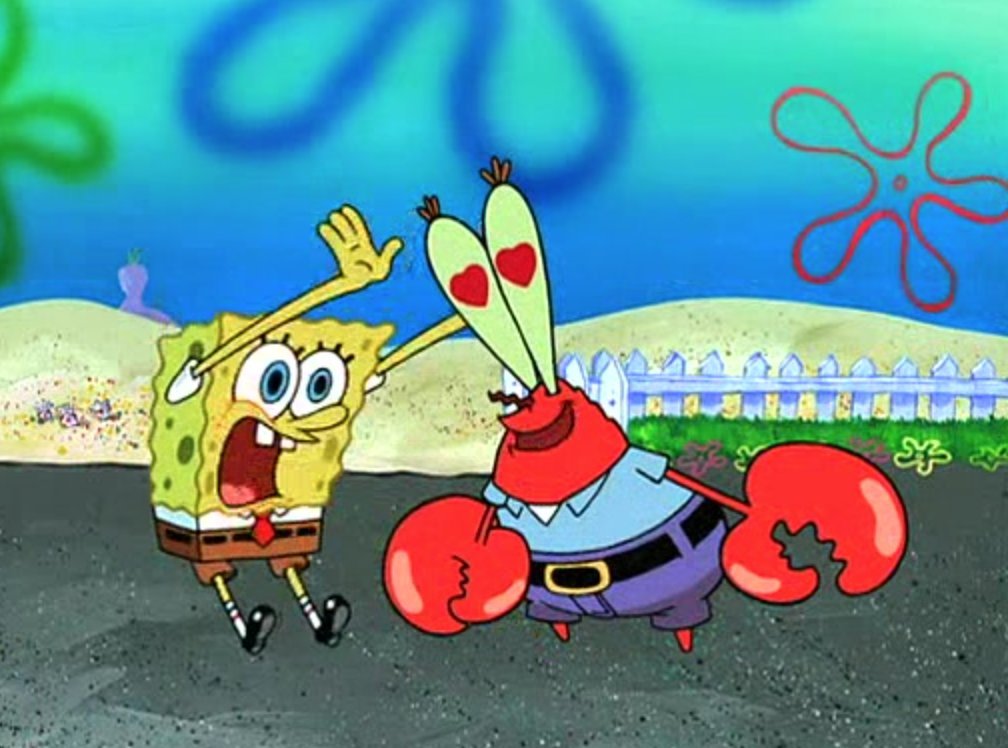 RiseFallNickBck's tweet photo. SpongeBob when he finally snaps and can't take Mr. Krabs' shit anymore appreciation. https://t.co/kw2W7Q5Zs0