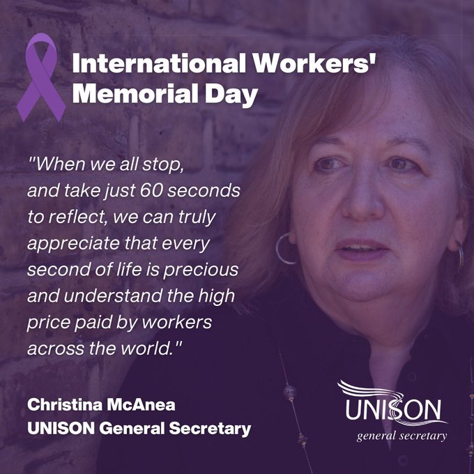 Today we remember all those who have lost their lives at work. #IWMD2022