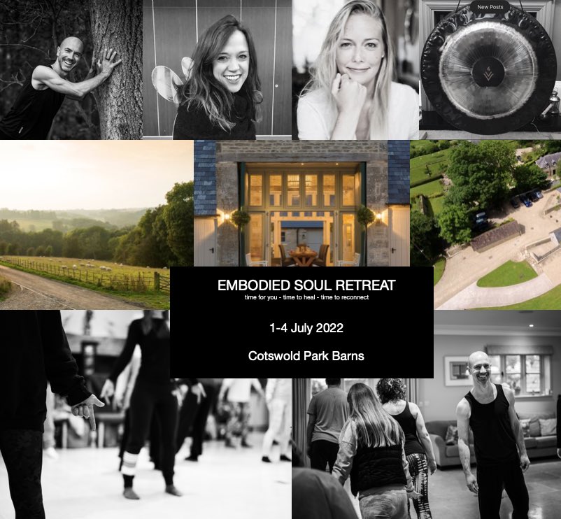 Embodied Soul Retreat
time for you - time to heal - time to reconnect

1-4 July 2022 Cotswold Park Barns

embodiedstillness.com/events/embodie…

#retreat #qigong #vortexhealing #energyhealing #mind #body #meditation #gongbath #astrology #breathwork #mantra #food