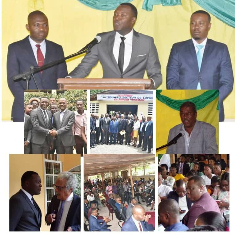 NordUpnch's tweet photo. Céremonie d'Investiture du nouveau Recteur de l'UPNCH, Dr Joram Vixamar, ce 20 avril 2022. https://t.co/R1R85qrNBb