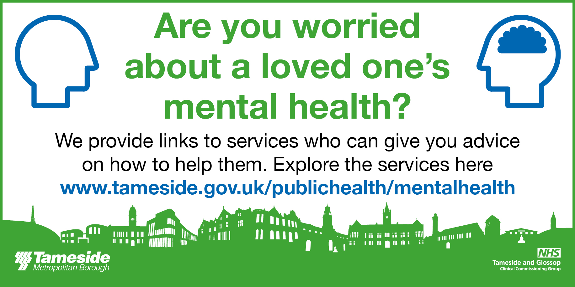 Tameside Council on Twitter "Are you worried about a loved one’s mental health? We provide