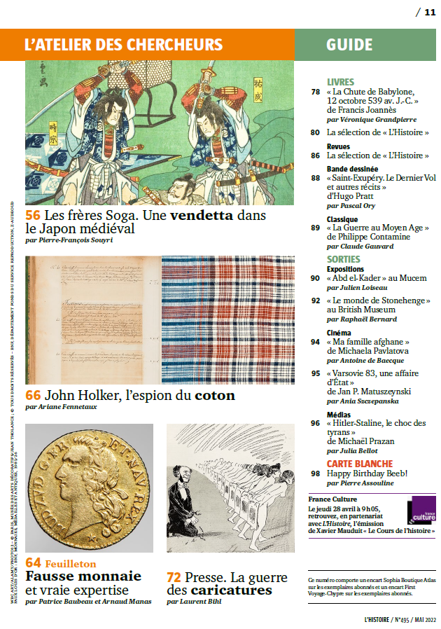 maglhistoire's tweet photo. Le numéro de L'Histoire de mai est disponible en kiosque et sur notre site !
 > https://t.co/QvYp9e0Dzw 
Le dossier de ce mois-ci : "Clausewitz : penser la guerre" et en couverture "L’étoile jaune, histoire d’un stigmate" https://t.co/XHrHxk0rhc