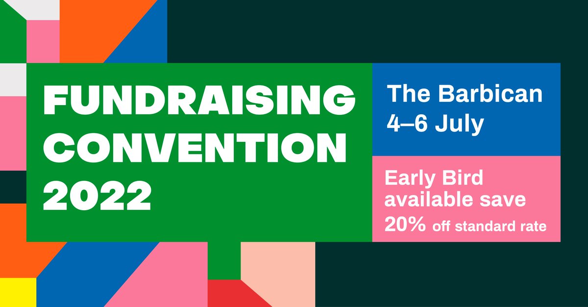 Fundraising Convention 2022 - important dates for your diaries! 1. Early bird ends next week 6 May - save money on your tickets before they go to standard rate ciof.org.uk/convention/boo… #CIOFFC (1/3)