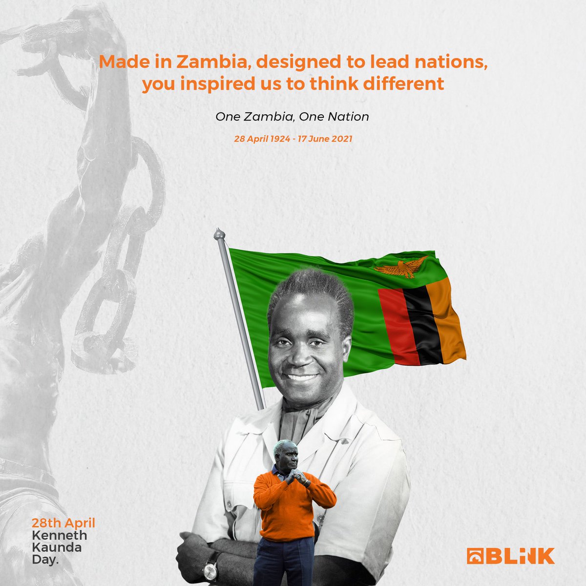 _BlinkMarketing's tweet photo. Today we remember radicalism that impacted an entire continent
.
#kennethkaunda  #zambianfirstpresident #freedomfighter #onezambiaonenation #zambia #blinkzm #blink #marketing  #blinkmarketingzm #president https://t.co/NmAaEjxo8q