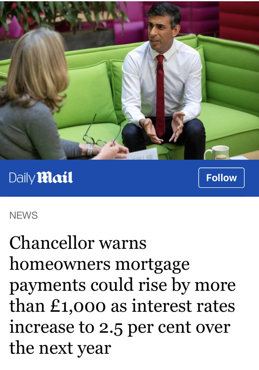 This bodes well ⁦<a href="/RishiSunak/">Rishi Sunak</a>⁩ - I’m already paying 5% and £00’s more p/m as a mortgage prisoner. #svrcap #goldengoodbye #heliodor #topazfinance ⁦<a href="/Computershare/">Computershare</a>⁩ ⁦<a href="/JohnGlenUK/">Rt Hon John Glen MP</a>⁩ ⁦<a href="/TheFCA/">Financial Conduct Authority</a>⁩ ⁦<a href="/MartinSLewis/">Martin Lewis</a>⁩ ⁦<a href="/GoodLawProject/">Good Law Project</a>⁩ ⁦<a href="/RachelReevesMP/">Rachel Reeves</a>⁩