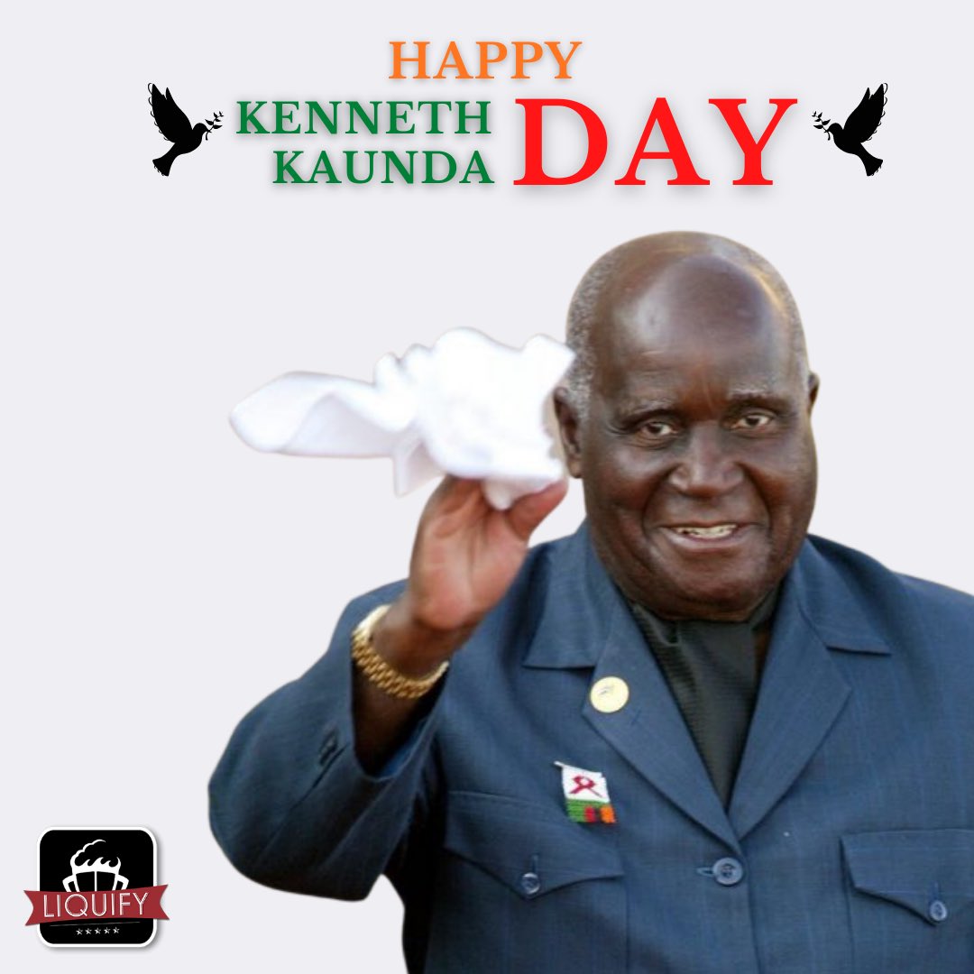 In loving remembrance of Zambia’s forefather KK, we declare today Liquify Delivery Day. As in nobody leave your couch, order your drinks & we’ll deliver for FREE. Use promo code KKDAY28 on checkout.

LETS GO!🏃🏿‍♂️🏃🏽‍♀️💨

#KennethKaundaDay #LiquifyFreeDelivery