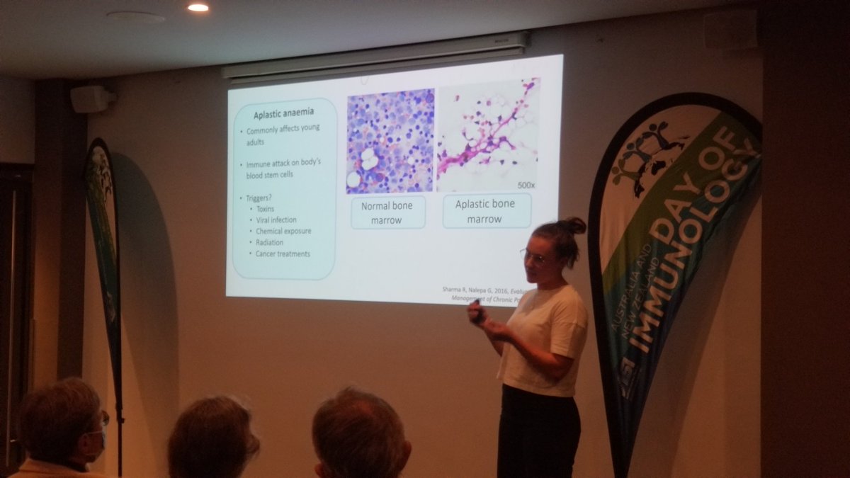 Andy Flies (@wildimmunity) on Twitter photo Ariel Simpson talking about #AplasticAnaemia <a href="/SciPubTas/">SciPubTas</a>. Thanks <a href="/DayofImmunology/">Day of Immunology</a> <a href="/ASImmunology/">Australian and New Zealand Society for Immunology</a> for organising the #DoImmuno Ariel Simpson talking about #AplasticAnaemia <a href="/SciPubTas/">SciPubTas</a>. Thanks <a href="/DayofImmunology/">Day of Immunology</a> <a href="/ASImmunology/">Australian and New Zealand Society for Immunology</a> for organising the #DoImmuno