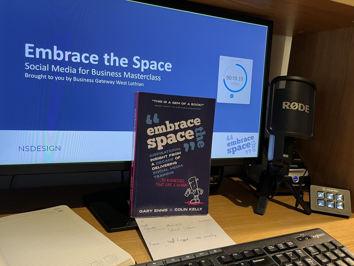nsdesign's tweet photo. Thanks to @BGWestLothian for running our #EmbraceTheSpace social media Masterclass for all their local growing businesses today!!  Always a great day with laughs 😂, learning 🎓, and lightbulb 💡moments throughout! https://t.co/nYWFSREDiK