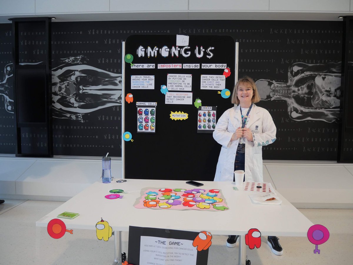 #TB to 2021 @DayofImmunology where @caitlintilsed made an #AmongUs display to explain #Tcell specificity! @ASImmunology #DOI2022 #DoImmuno