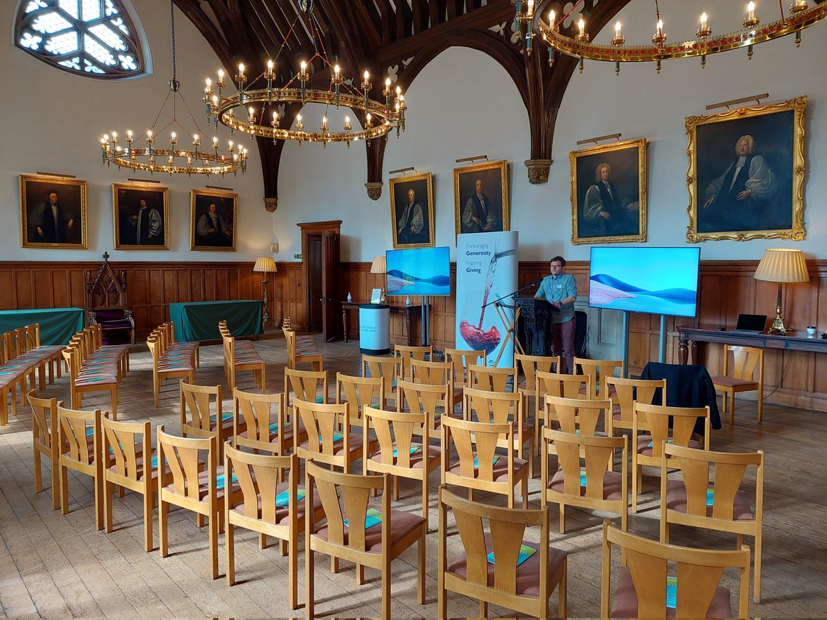 Setting up <a href="/lambethpalace/">Lambeth Palace</a> for the national giving conference. Really looking forward to us all being together for the first time in 3 years.