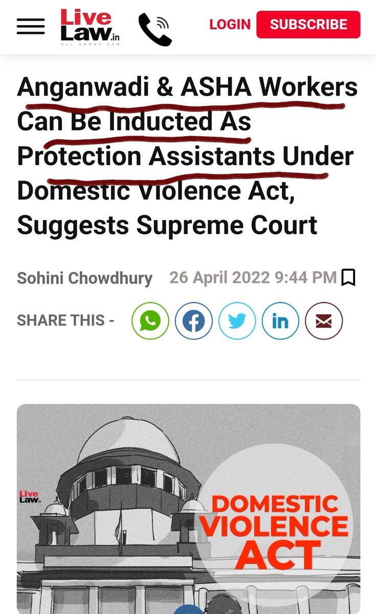 cskkanu's tweet photo. Now DV cases will be decided by this 8th class pass Anganwadi workers
🤬🤬🤬

What a joke!!! https://t.co/k4Qgu3laJS
