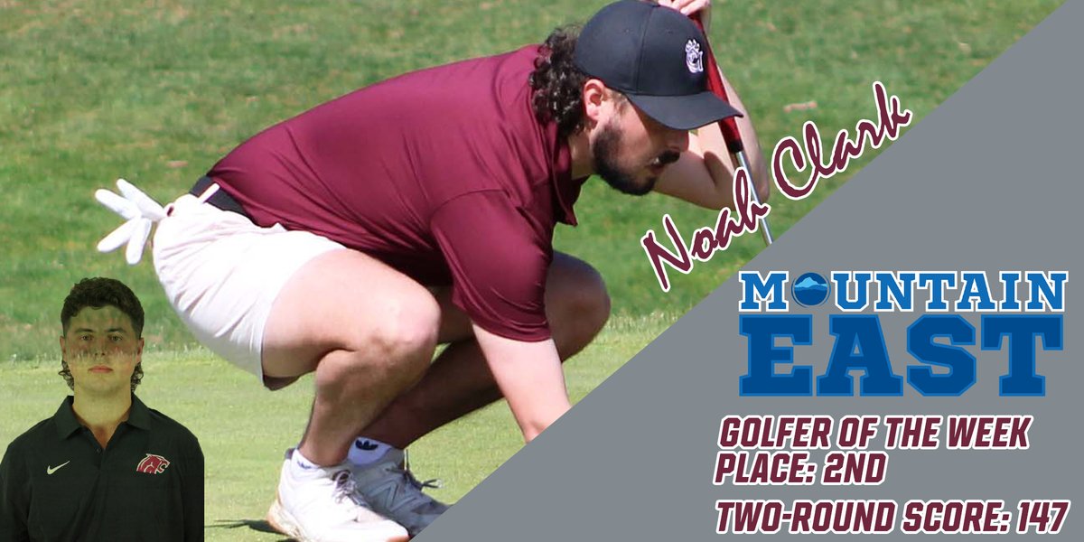 After a runner-up finish at the Golden Bear Classic, <a href="/Concord_MGolf/">Concord University Men’s Golf</a>'s Noah Clark has been tabbed as the MEC Golfer of the Week