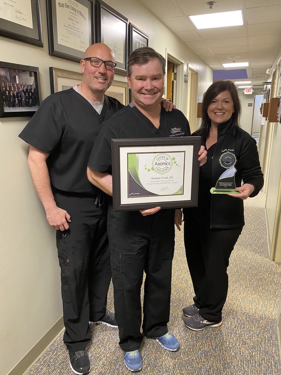 rgriffith11's tweet photo. Congratulations to Dr. Andrew Croak for earning the Center of Excellence designation!  Dr. Croak and his team earned this recognition due to his expertise in providing optimal patient results with the Axonics Sacral Neuromodulation System. #Axonics #OAB #healthcare #patientcare https://t.co/N1BWLEwARL