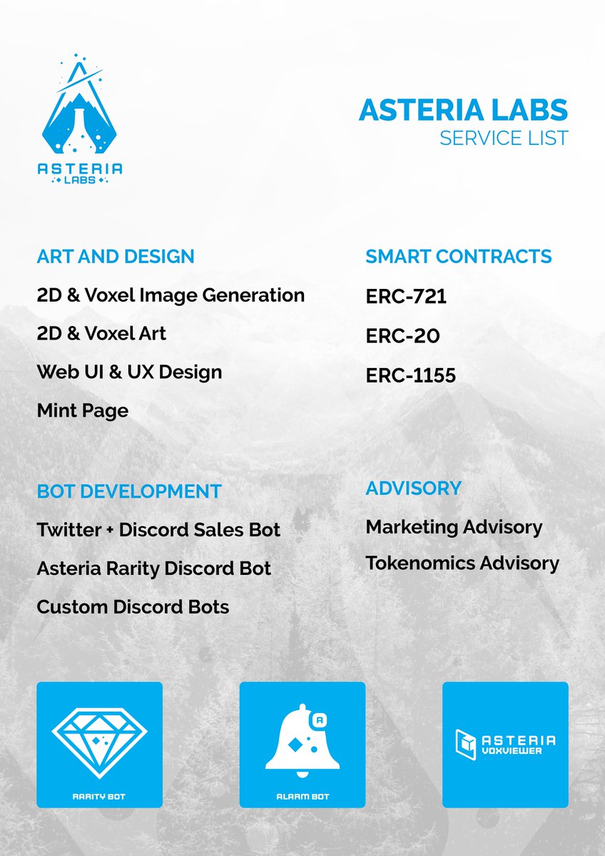 Looking to launch or maintain a NFT project? 🚀

Check out the services we provide 👇