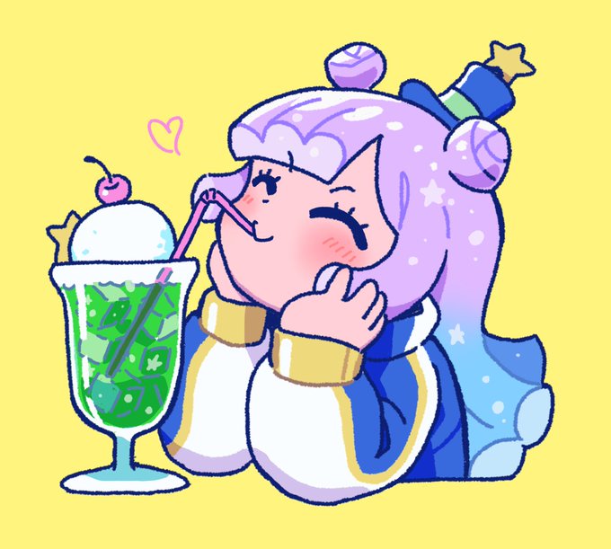 ぷにるちゃんとクリームソーダ🍹✨ 