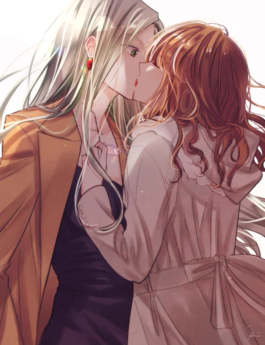 [創作大人百合]Kiss

#無責任会社サタデー #ふいうちピンク 