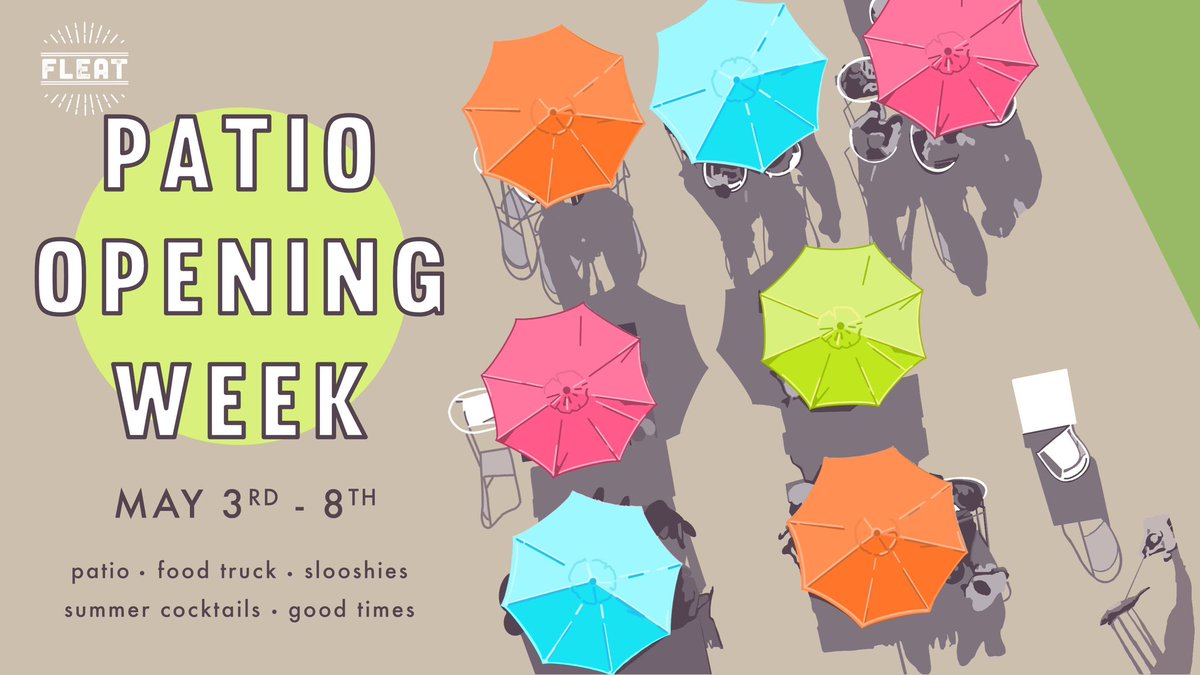 Next week the Fleat patio officially opens for summertime goodness. #patio #ferndale