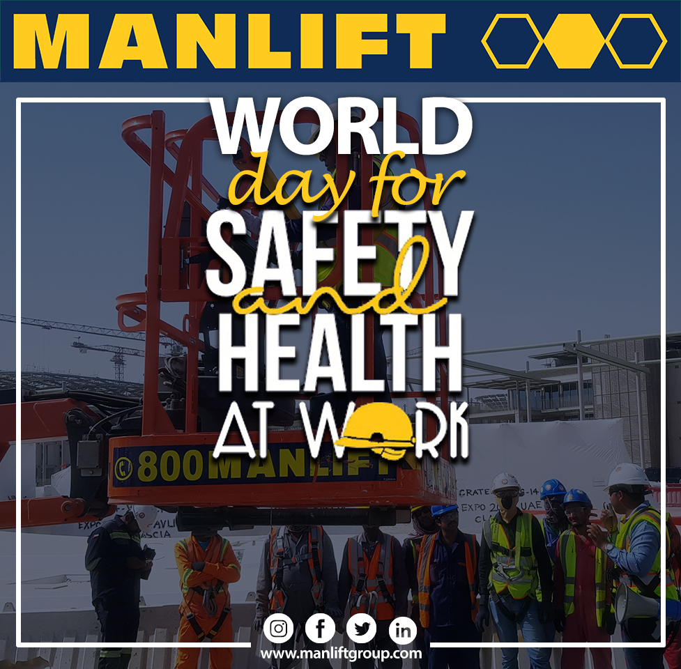 𝗪𝗼𝗿𝗹𝗱 𝗗𝗮𝘆 𝗳𝗼𝗿 𝗦𝗮𝗳𝗲𝘁𝘆 𝗮𝗻𝗱 𝗛𝗲𝗮𝗹𝘁𝗵 𝗮𝘁 𝗪𝗼𝗿𝗸!
At #Manlift, Safety is one of our core values - we provide you with the highest level of safety with each rental or sale.
Learn more: bit.ly/31sH9De
#WorldDayforSafetyandHealth #safety #workatheight