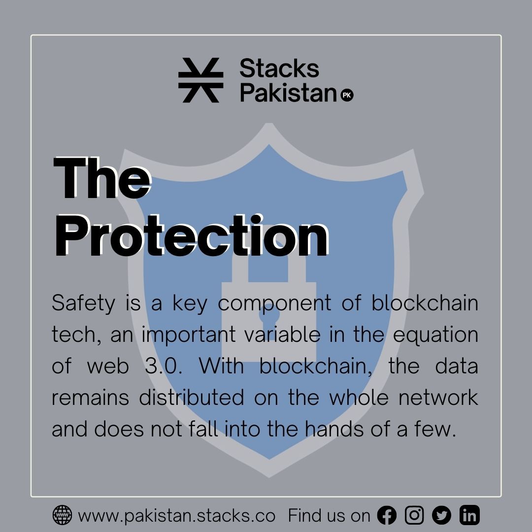 StacksPakistan's tweet photo. Safety is a key component of blockchain tech, an important variable in the equation of web 3.0. With blockchain, the data remains distributed on the whole network and does not fall into the hands of a few.
#StacksPakistan #OwnYourInternet #StacksBlogs https://t.co/0braz1ND6g