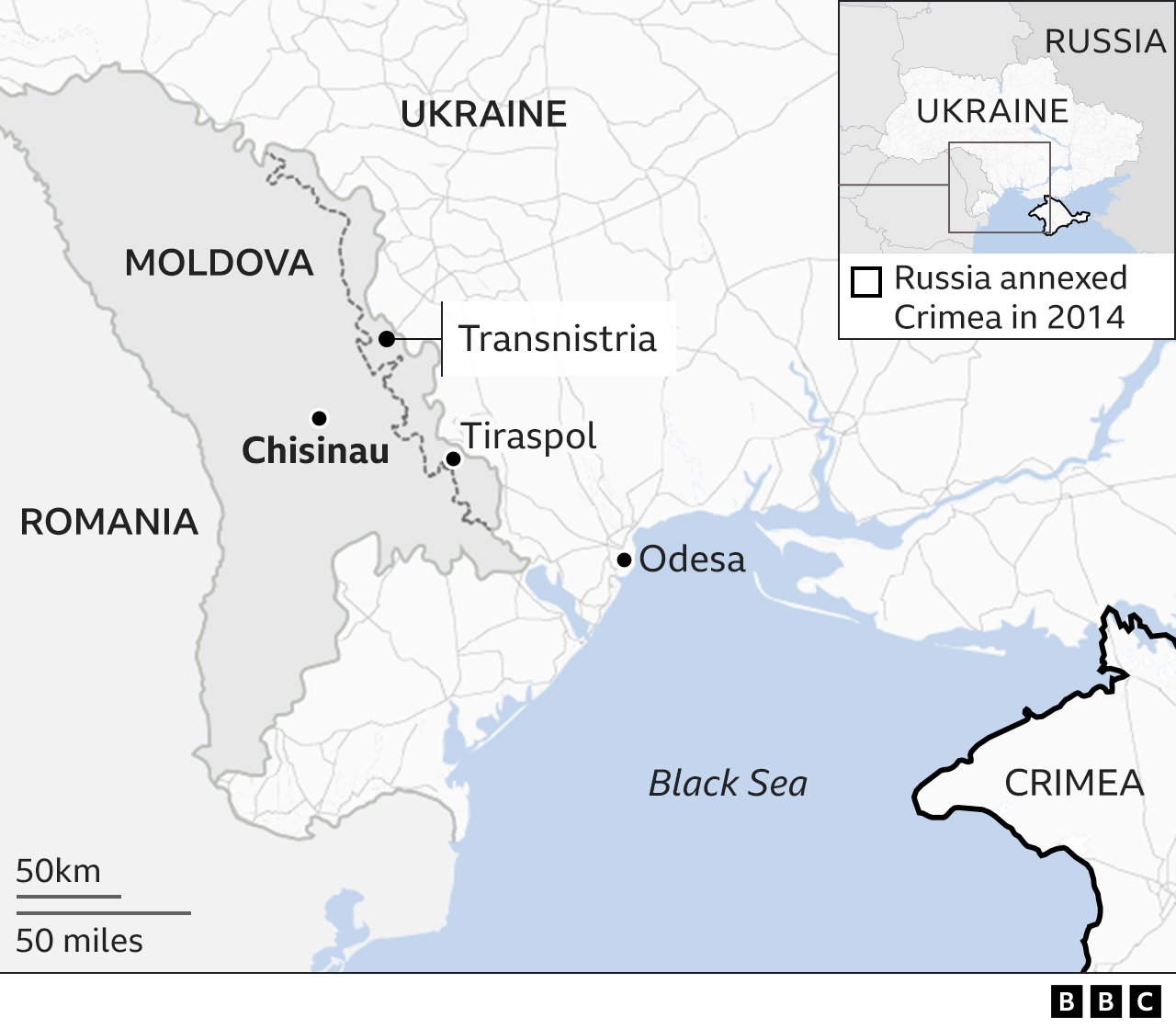 Dniester River Map