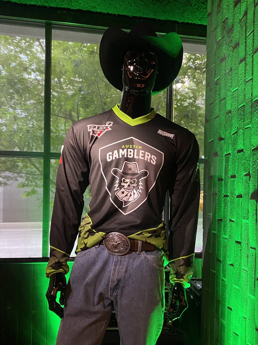 GonzalesKristie's tweet photo. Very excited for the launch of @Austin_Gamblers today! It’s 1 of 8 new local teams for the @PBR team series. 

That’s José Vitor- the 2x bull riding world champ! 🏆🐂 https://t.co/JhhahRMvBI