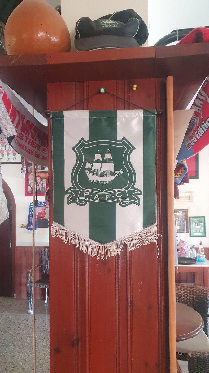 Just seen in Mario's Bar in Tala Cyprus 
Getting ready for the game on Saturday and will be showing in
<a href="/Pasoti1/">Pasoti</a> 
@only1argyle 
<a href="/SkyBetLeagueOne/">Sky Bet League One</a>