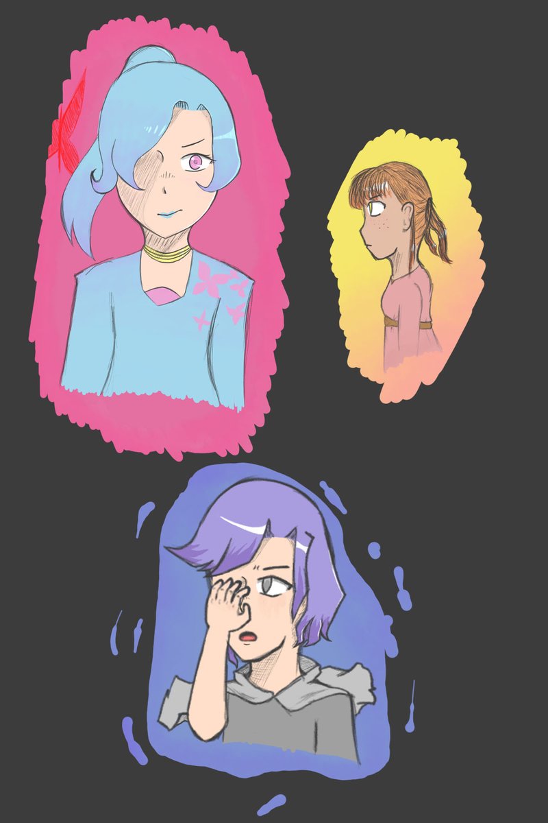 FloralShikari's tweet photo. Trying to draw new hairstyles and didn't turn out that great. 😅
#art https://t.co/pKDTWYzAVd