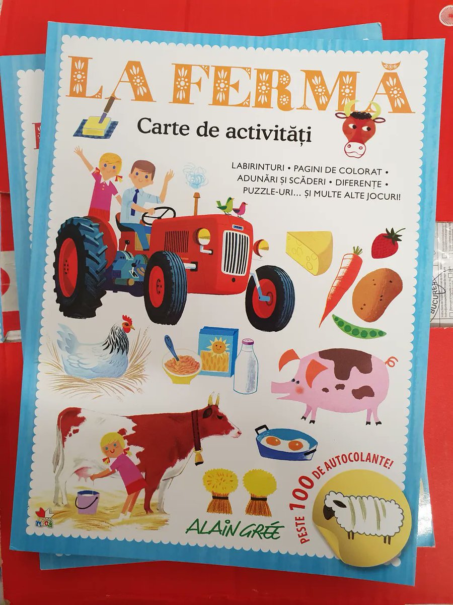 GMCbooks's tweet photo. We're happy to share the #Romanian translations of the @alaingree activity books, #Animal, #Farm, & #Transport published by @edituralitera. #ButtonBooks #ForeignEditions #Translation #ActivityBook #AlainGree @GMC_D https://t.co/6XXuhOAnes