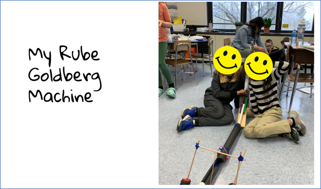 BOCES4Science's tweet photo. Thank you, Mollie Mark and her 3rd grade students at 
Clifford Wise Intermediate School in the Medina School District for sharing your Rube Goldberg machines you built after studying forces in our Invisible Forces unit! What clever, inventive machines! #B4SInvisibleForces https://t.co/vDvnVlZrrZ