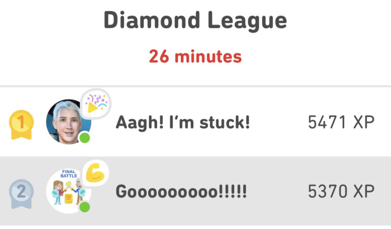 An overly long comment on trying to win my first diamond league +xp  discussion : r/duolingo