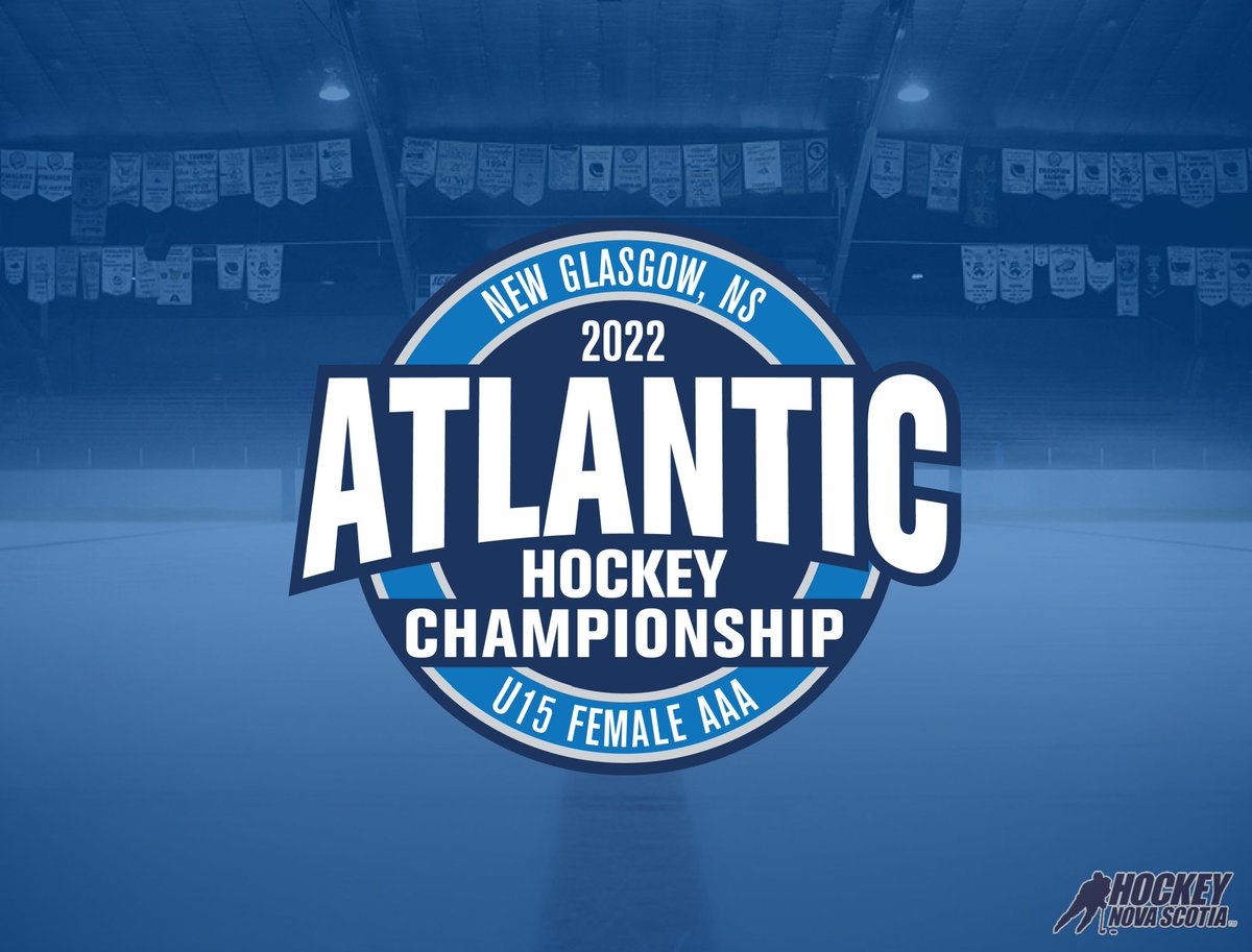 HockeyNS's tweet photo. GEARING UP IN NEW GLASGOW‼️

The puck drops today on the 2⃣0⃣2⃣2⃣ U15 Female AAA Atlantic Hockey Championship today in New Glasgow.

@thehighbutton is streaming all the action.

Good luck to the teams taking part! 

📊 https://t.co/gGNzMIQQrg
💻 https://t.co/wntEcaqDio

#nsproud https://t.co/bqh9Jtmume