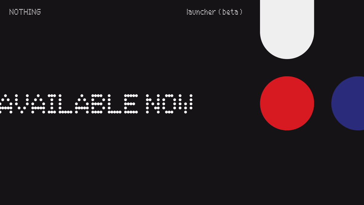 nothing's tweet photo. Download Nothing Launcher (Beta) to preview the unified graphics and key features of Nothing OS.

Available on the Google Play Store for the Samsung S21, S22, Google Pixel 5 and 6 series (OnePlus coming soon).

 Learn more on https://t.co/Rg2h1ROvX8. https://t.co/NHYMWAu4qu