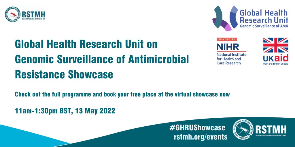 Please RT : showcase event for the @NIHRglobal Global Health Research Unit on genomic surveillance  of AMR : implementation, challenges and paths to the future. Exemplars focussed on Klebsiella pneumoniae https://t.co/hh4dDiPlG7