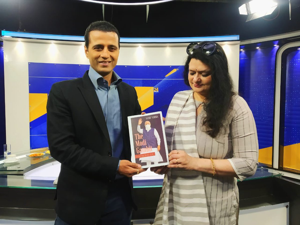 manakgupta's tweet image. Thanks for the book @Sanju_Verma_ Look forward to reading it. Good luck for #TheModiGambit