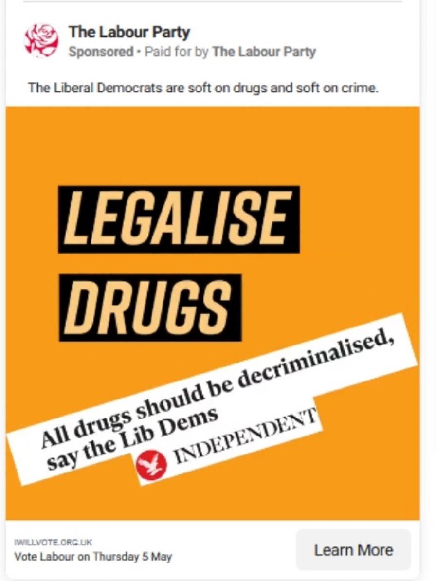 owenjonesjourno's tweet photo. It’s against the Labour Party’s rules to campaign for another political party.

So the Labour Party needs to be expelled from the Labour Party for campaigning for the Liberal Democrats. https://t.co/rQx0WfhlEj